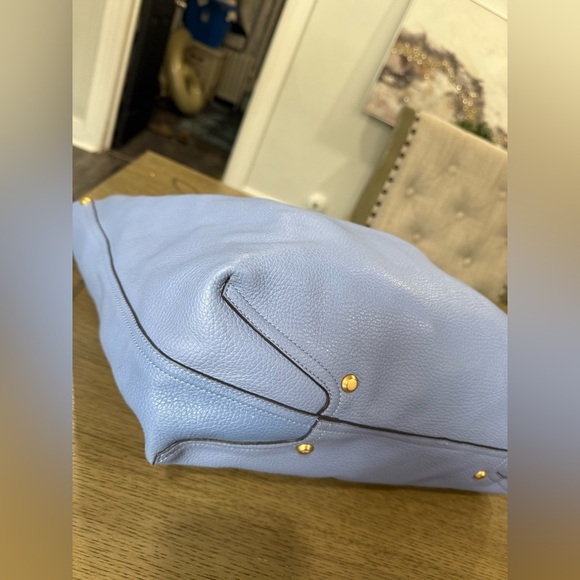 Annabel Ingall Leather Bag with blue, Gold Detail perfet condition - Picture 6 of 15